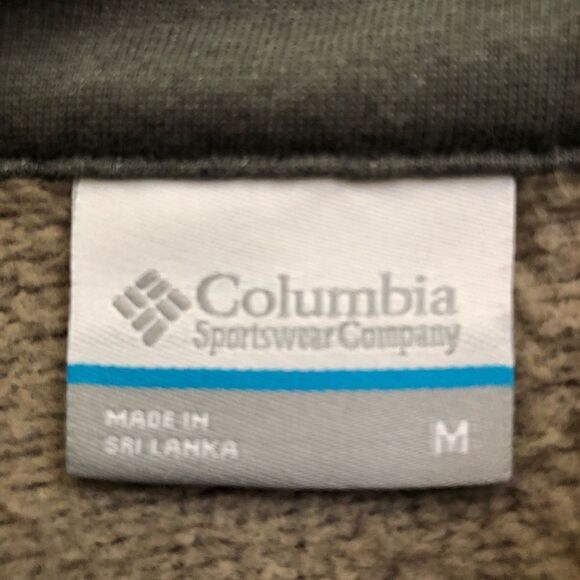 Columbia Men’s Tan Quarter Zip Size M - Picture 3 of 6
